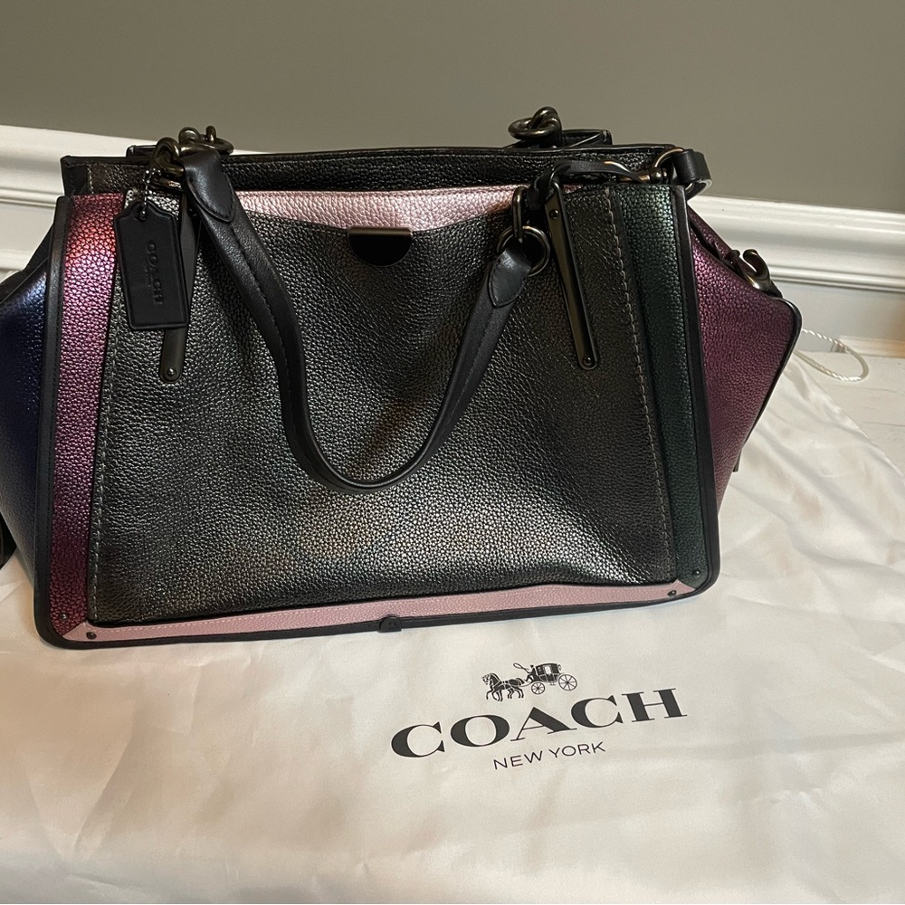 Coach Dreamer 36 Metallic Colorblock Shoulder Bag - Picture 2 of 8